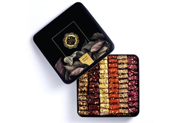 mixed wick turkish delight in gift metal box 1080g