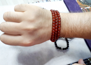 Bracelet,Necklace,Prayer Beads 99 Piece Red Agate Stone  10