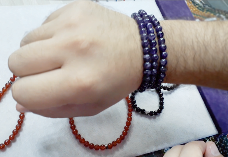 Bracelet,Necklace,Prayer Beads 99 Purple Amethyst Stone  10