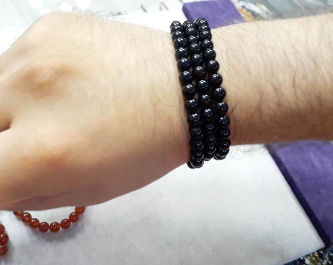 Bracelet,Necklace,Prayer Beads 99 Onyx Natural Stone  10