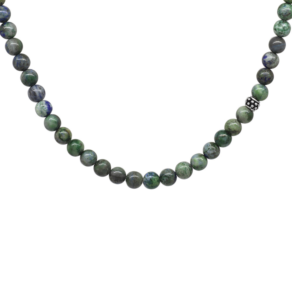 Bracelet - Necklace - Prayer Beads 99 Azurite Natural Stone Jewelry
