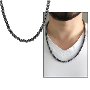 Necklace Prayer Beads 99 Hematite Natural Stone