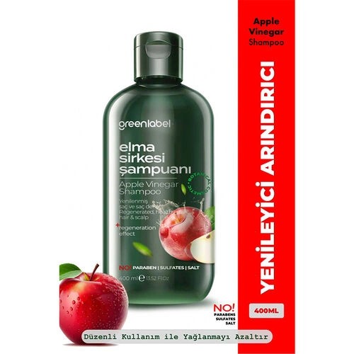 Apple Cider Vinegar Extract free Renewing and Purifying Shampoo 