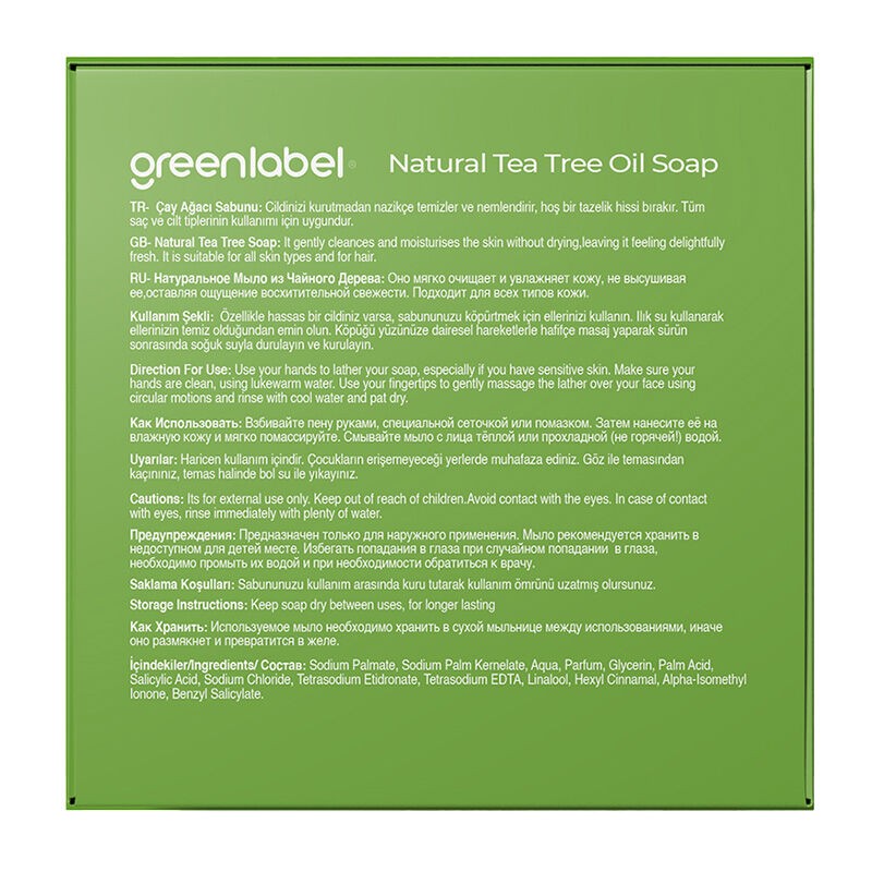 GREENLABEL TEA TREE SOAP 120GR 3