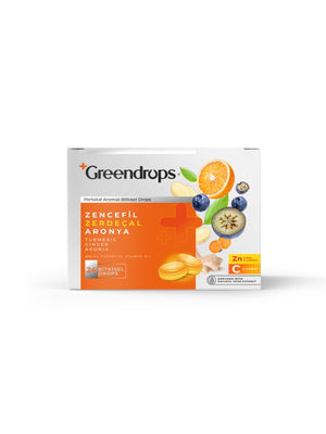 GRENDROPS Ginger and Turmeric and Aronia 24 Herbal Drops 