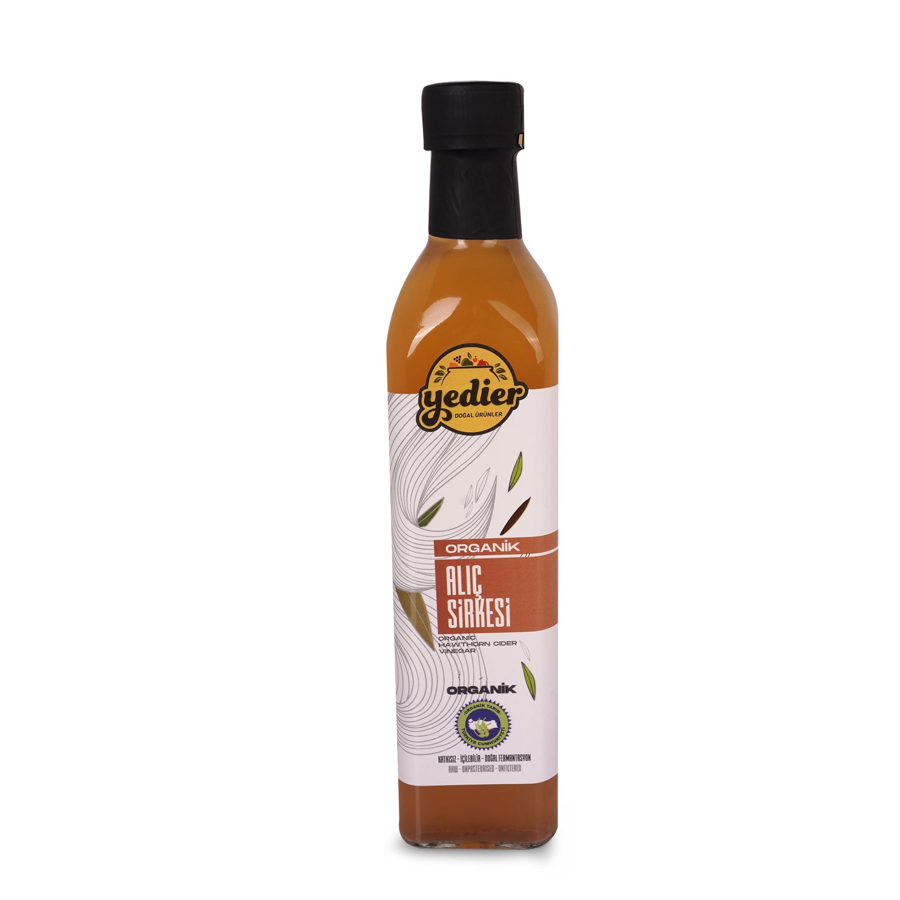 YEDİER Organic Hawthorn Vinegar 500 ml-1