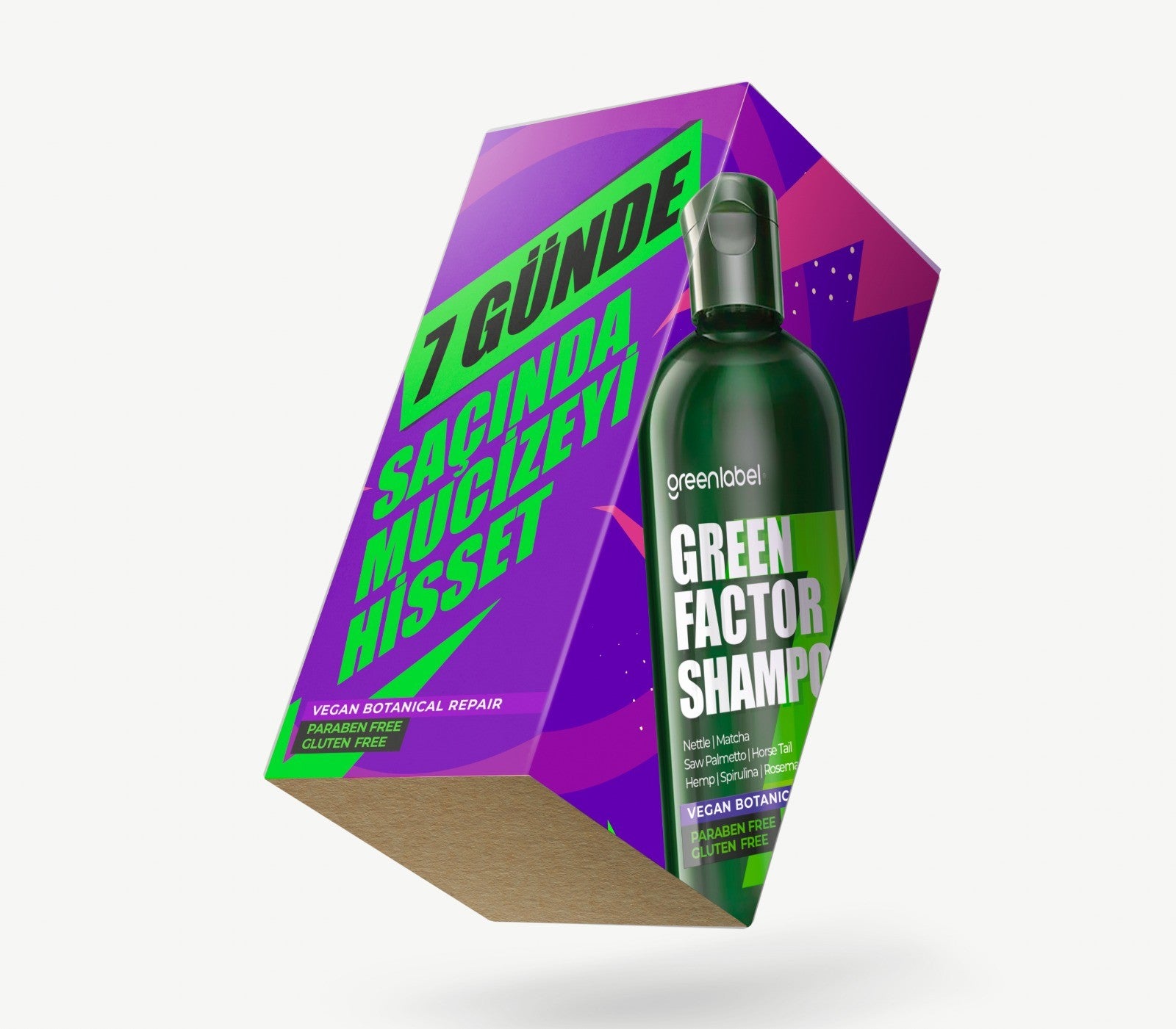 Green Factor 7 Herbs Repair and Intensive Care Shampoo 400ML 2