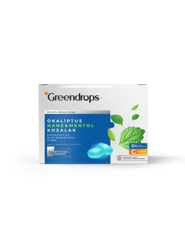 GRENDROPS Eucalyptus and Mint and Menthol and Cone 24 Herbal Drops