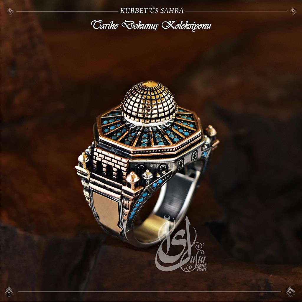 Ve Tesbih Islamic Silver Men's Ring 2