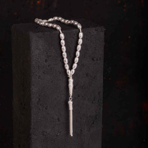 Ve Tesbih Sand Model Sterling Silver Prayer Beads 2