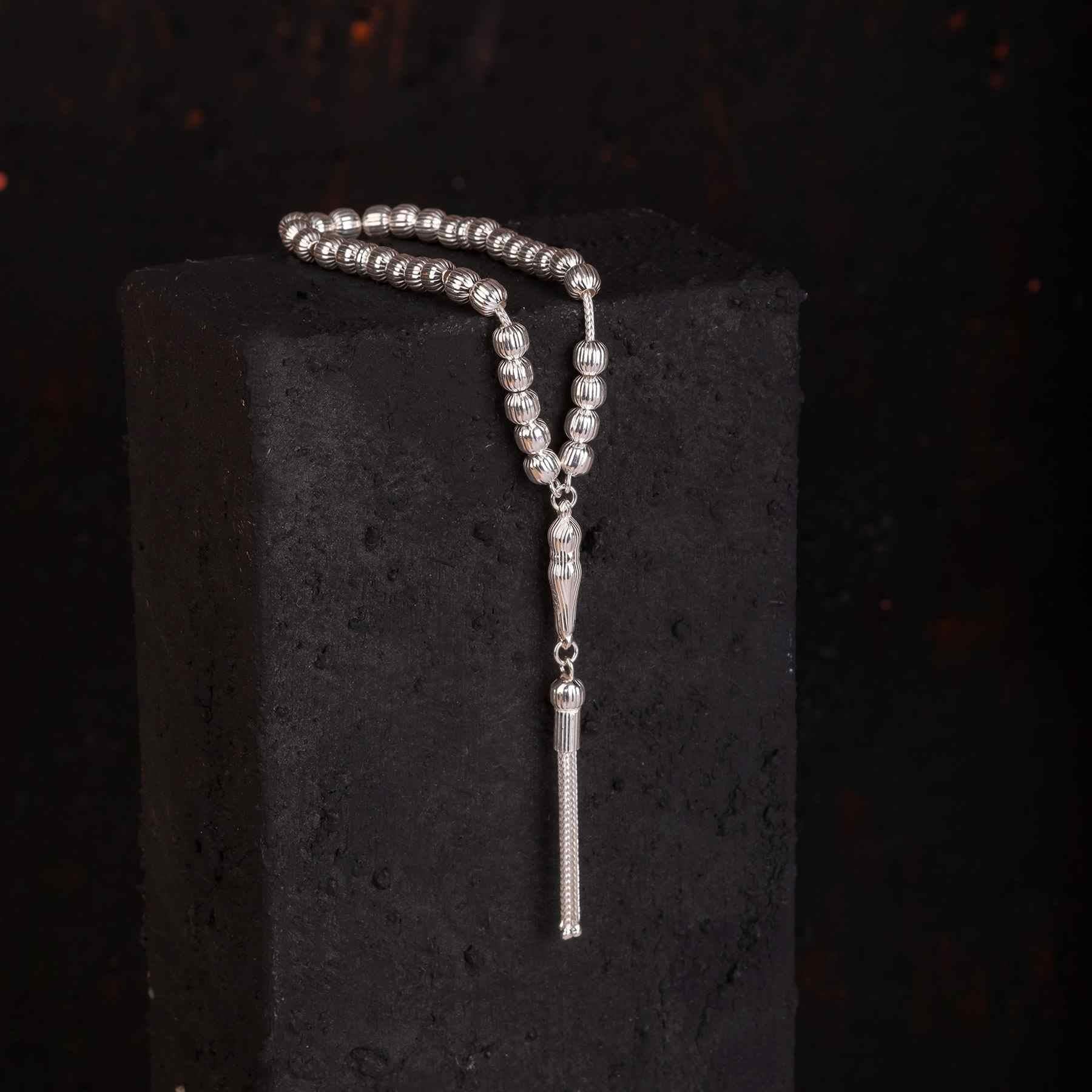 Ve Tesbih Line Model Sterling Silver Prayer Beads 1