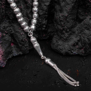 Ve Tesbih Line Model Sterling Silver Prayer Beads 3