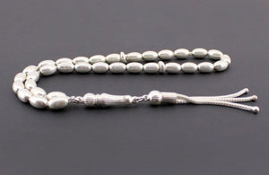 Handcrafted Barley Cut 925 Sterling Silver Rosary