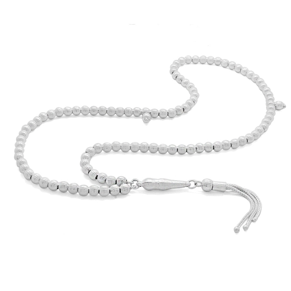 Silver Prayer Beads of 99 Pieces