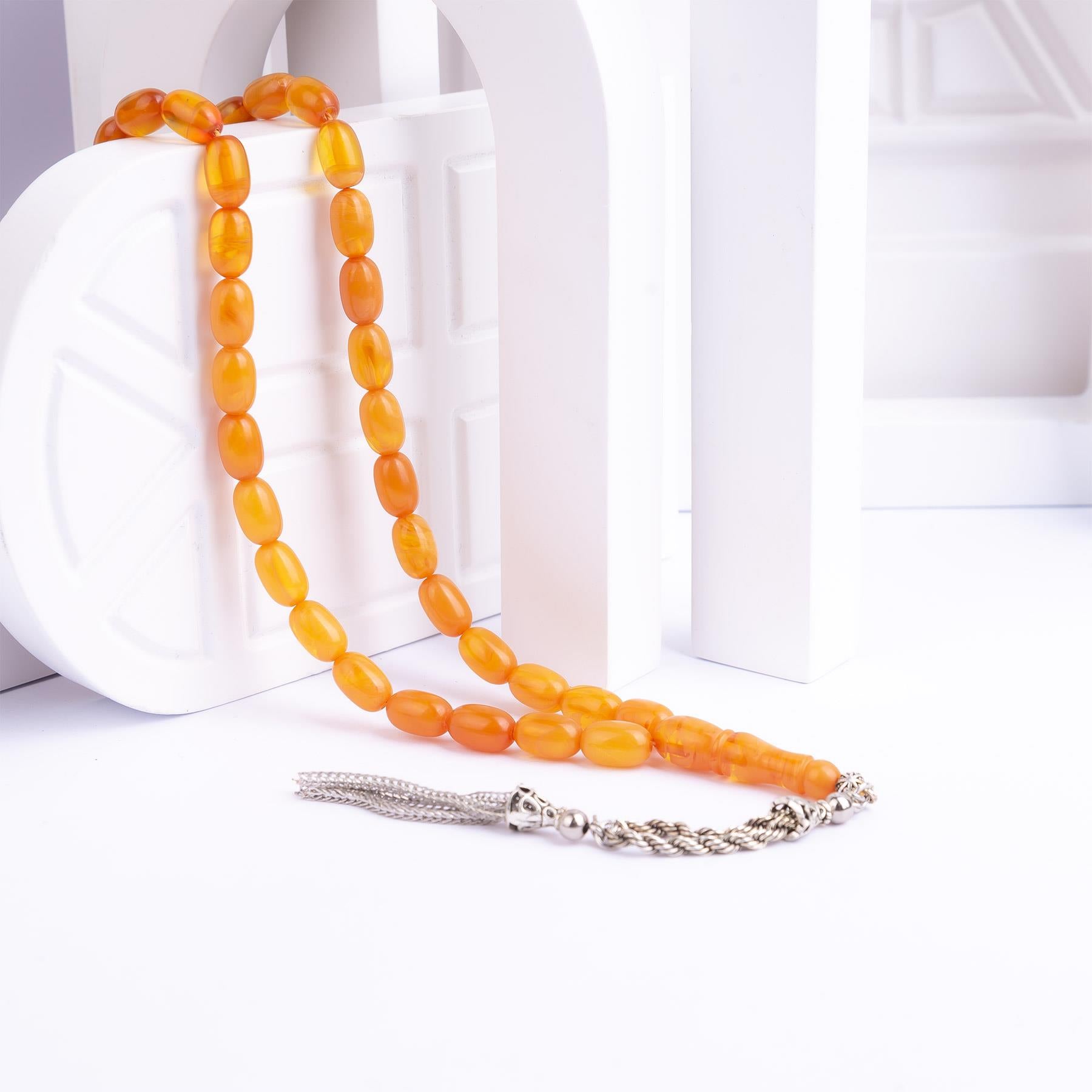 Ve Tesbih Squeezed Amber Prayer Beads1