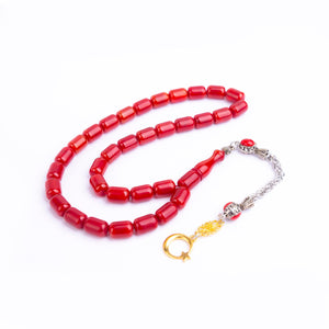 Ve Tesbih Squeezed Amber Prayer Beads 4