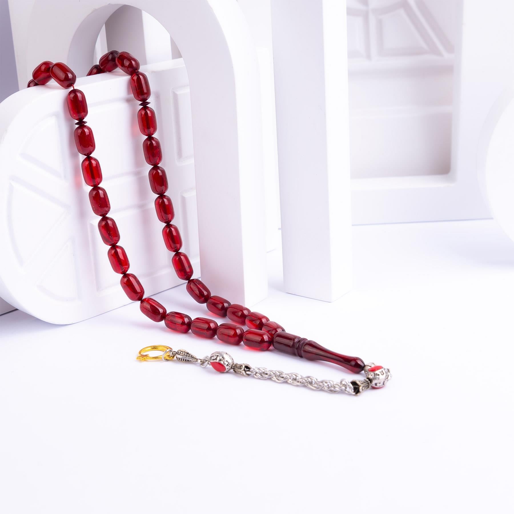 Ve Tesbih Squeezed Amber Prayer Beads 1