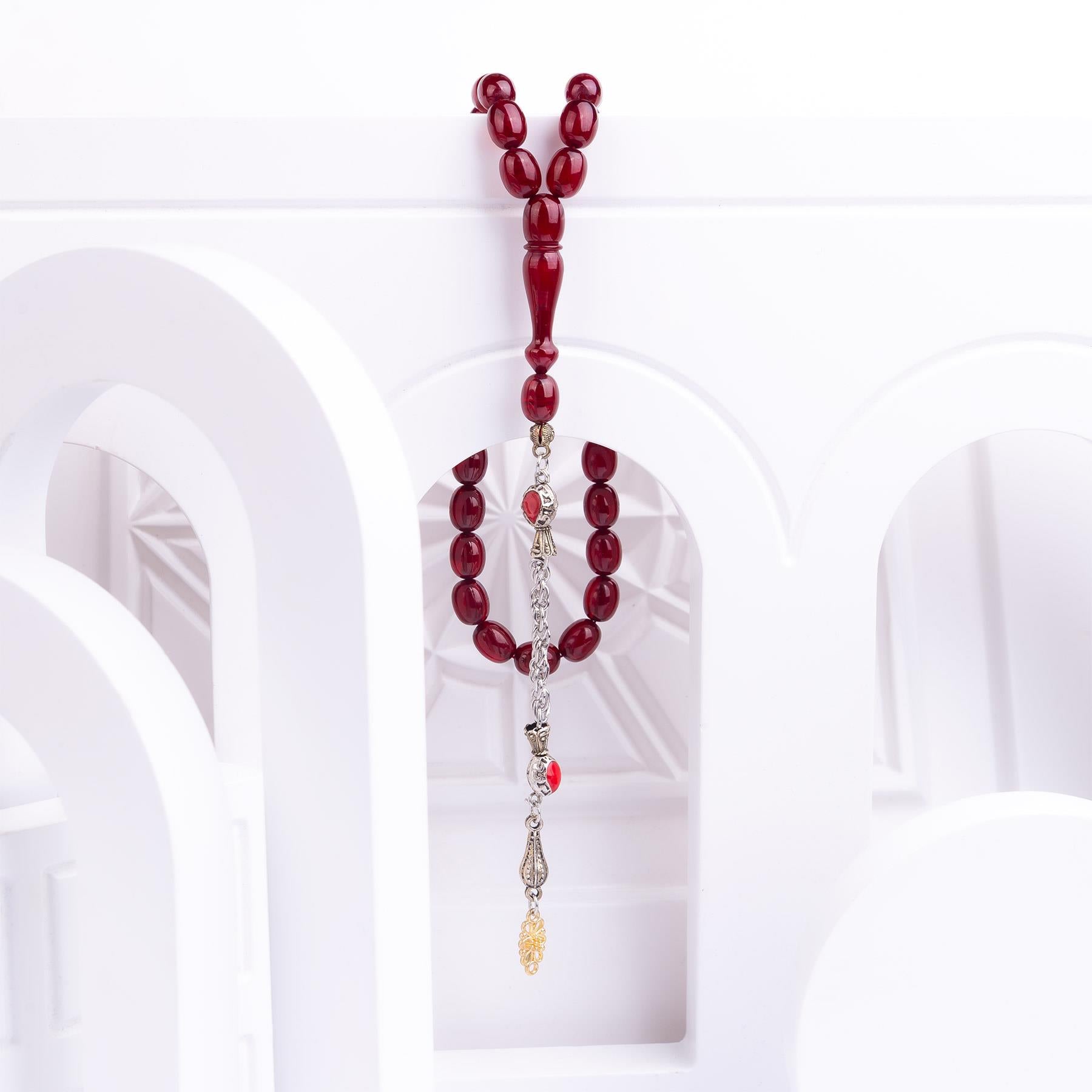 Ve Tesbih Squeezed Amber Prayer Beads 2