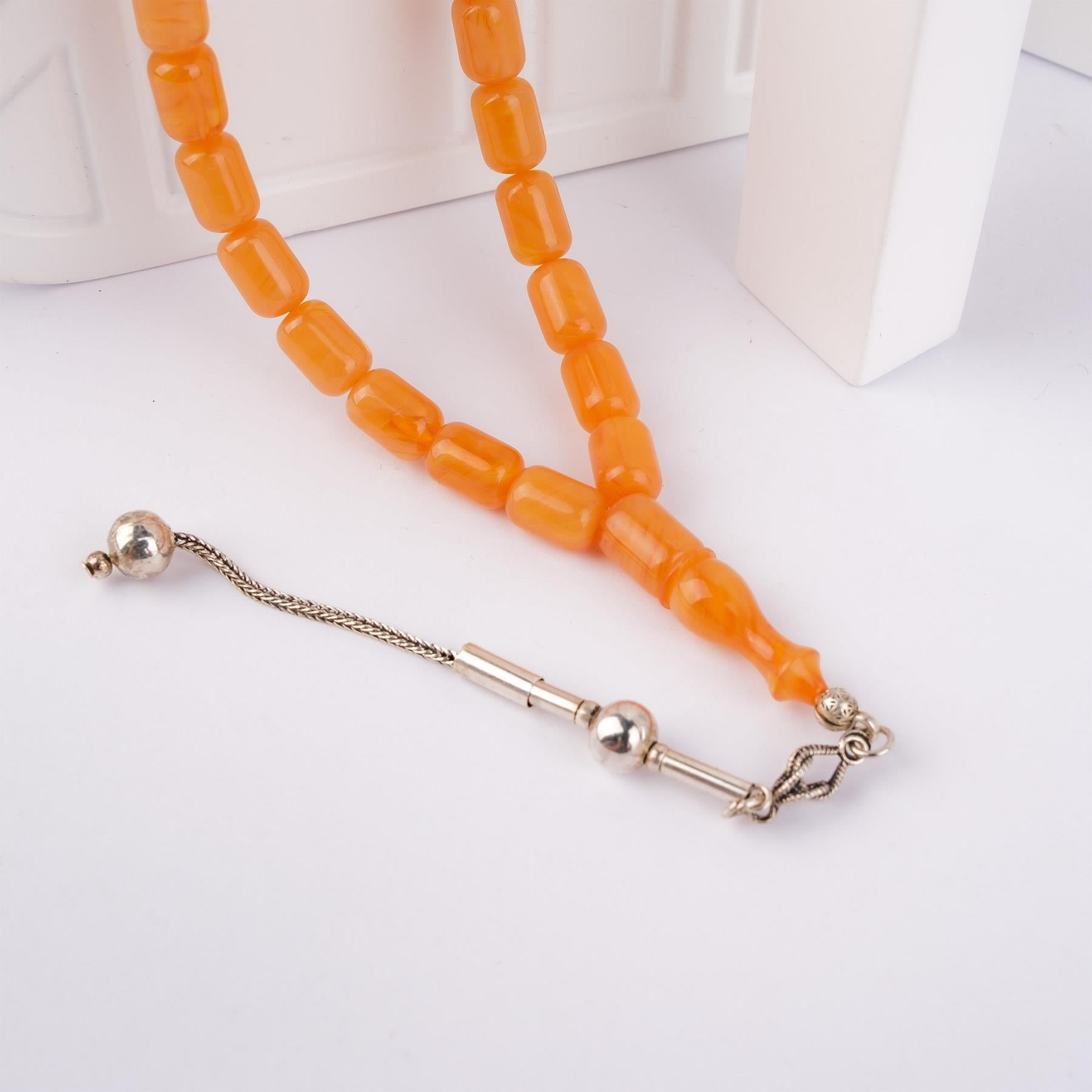 Ve Tesbih Capsule Model Pressed Amber Prayer Beads 2