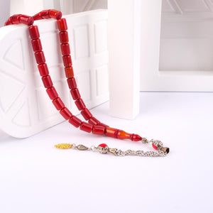 Ve Tesbih Capsule Model Pressed Amber Prayer Beads  1