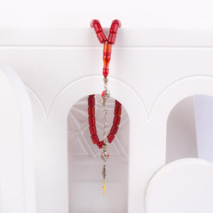 Ve Tesbih Capsule Model Pressed Amber Prayer Beads  2