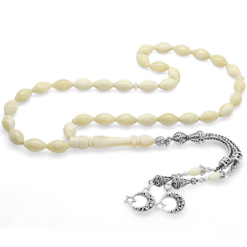 Camel Bone Rosary with Star and Star Tassels