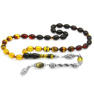 Black Fire Amber Rosary