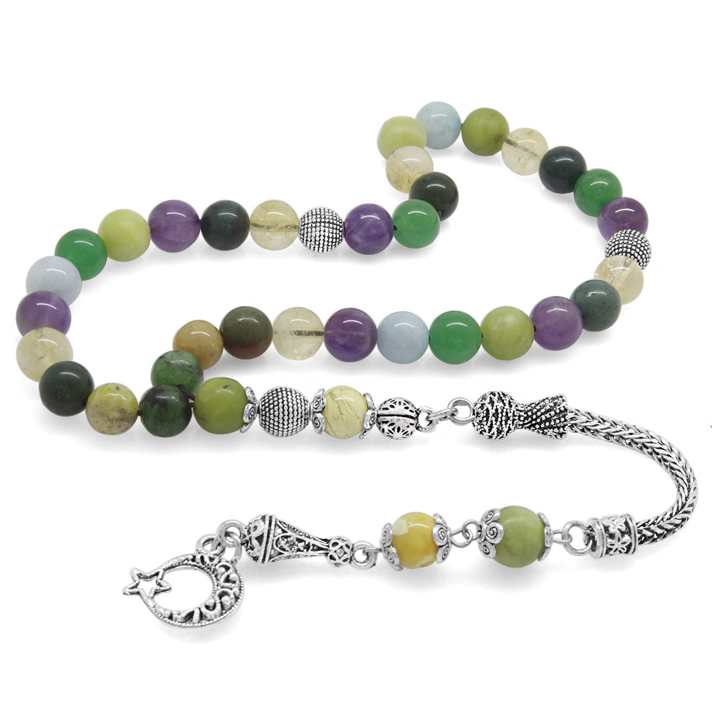 Healing Rosary with Multiple Natural Stone 