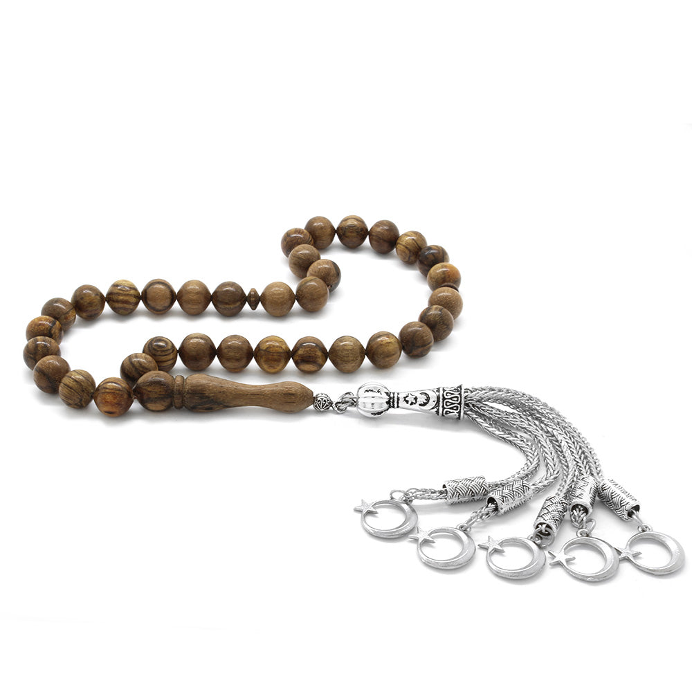 Aloe Tree Prayer Beads with Tarnish Resistant Tassels
