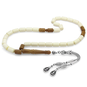 Tarnish-proof Metal Water Drop Tassels Camel Bone Prayer Beads