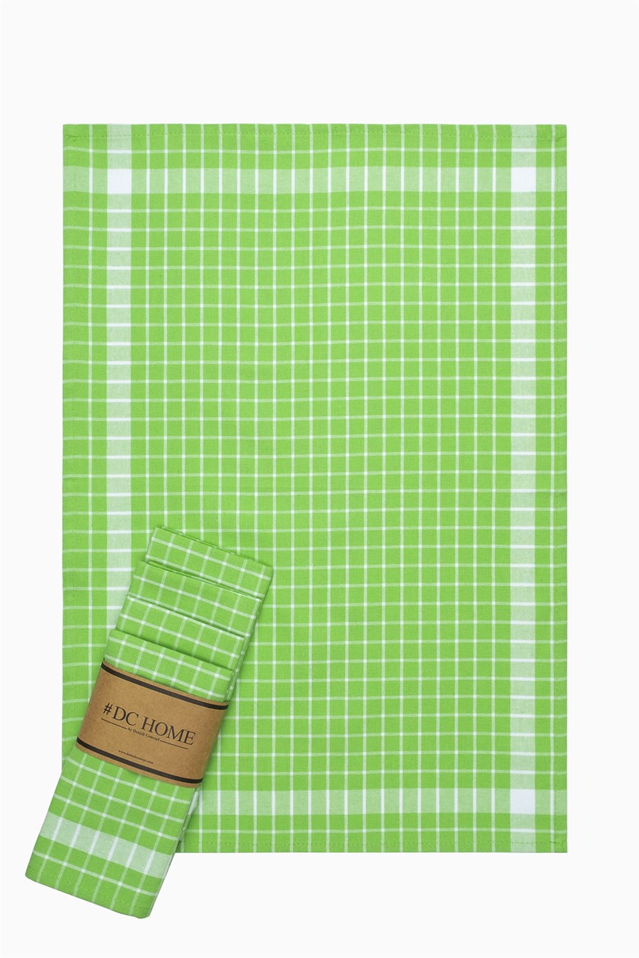 DENIZLI CONCEPT Checkered Tea Towel Green