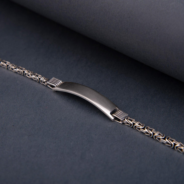 Personalized King Chain Model 925 Sterling Silver Bracelet 3
