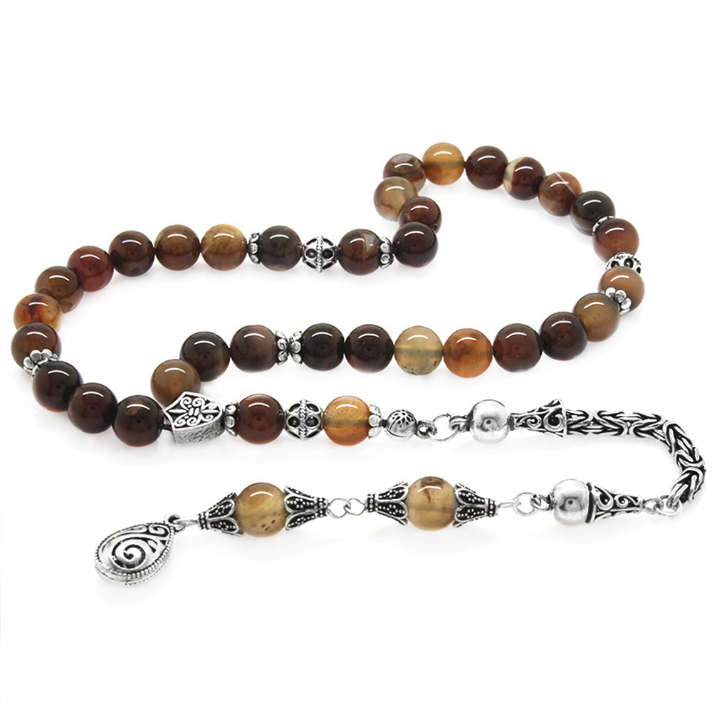  Agate Natural Stone Prayer Beads