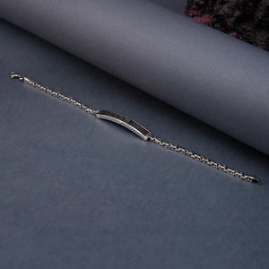 Ve Tesbih King Chain Embroidered Sterling Silver Bracelet 2