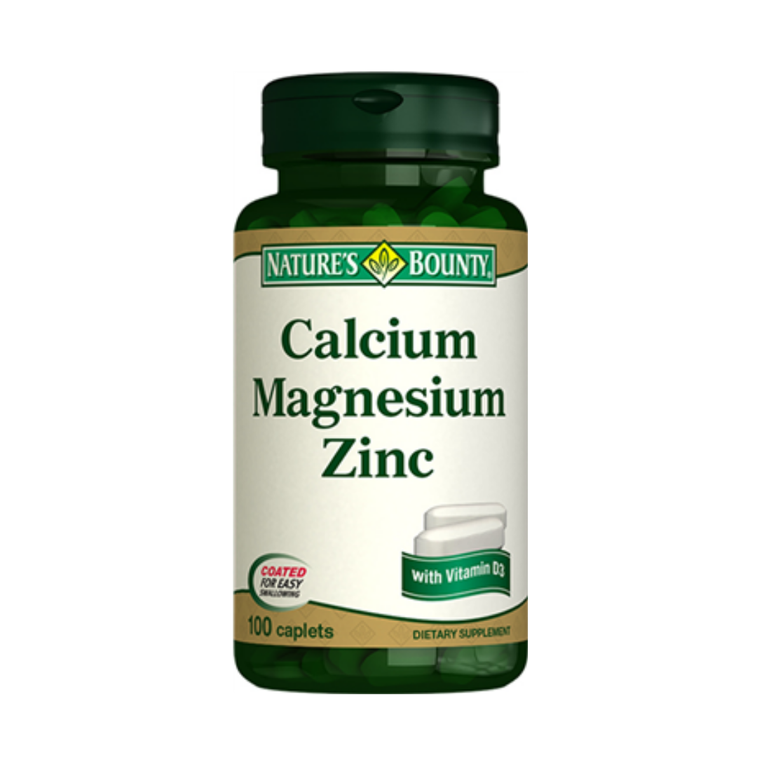 Nature's Bounty Calcium Magnesium Zinc plus D3 100 tablets