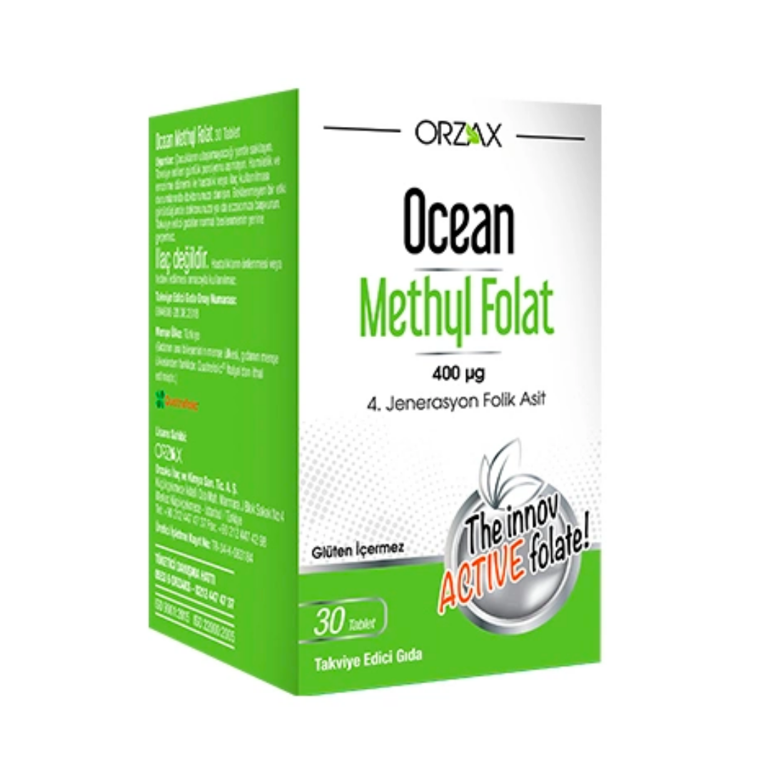 Orzax Mehtyl Folate 30 Tablets
