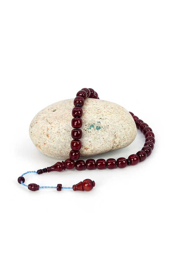 Ve Tesbih Ottoman Capsule Cut Amber Prayer Beads 3