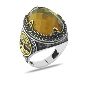  Zultanite Stone 925 Sterling Silver Men's Ring