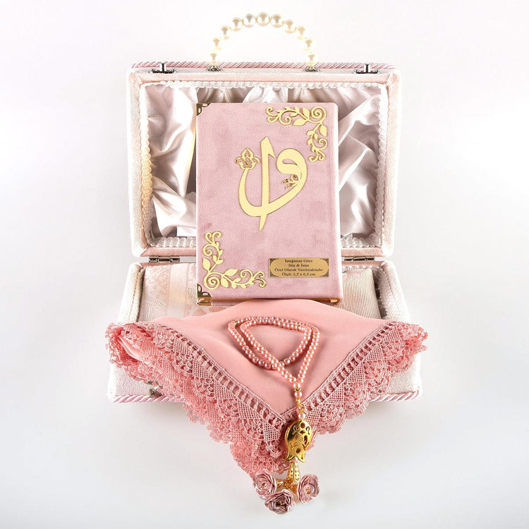 Ve Tesbih Pink Quran Set 1