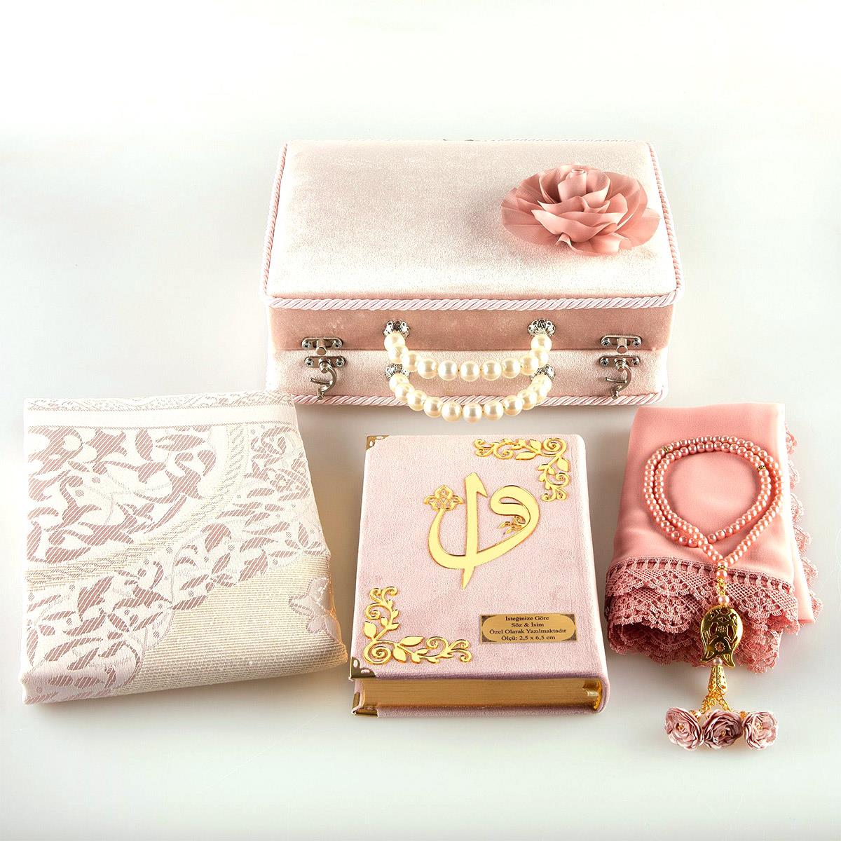 Ve Tesbih Pink Quran Set 3