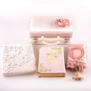 Ve Tesbih Pink Quran Set 4