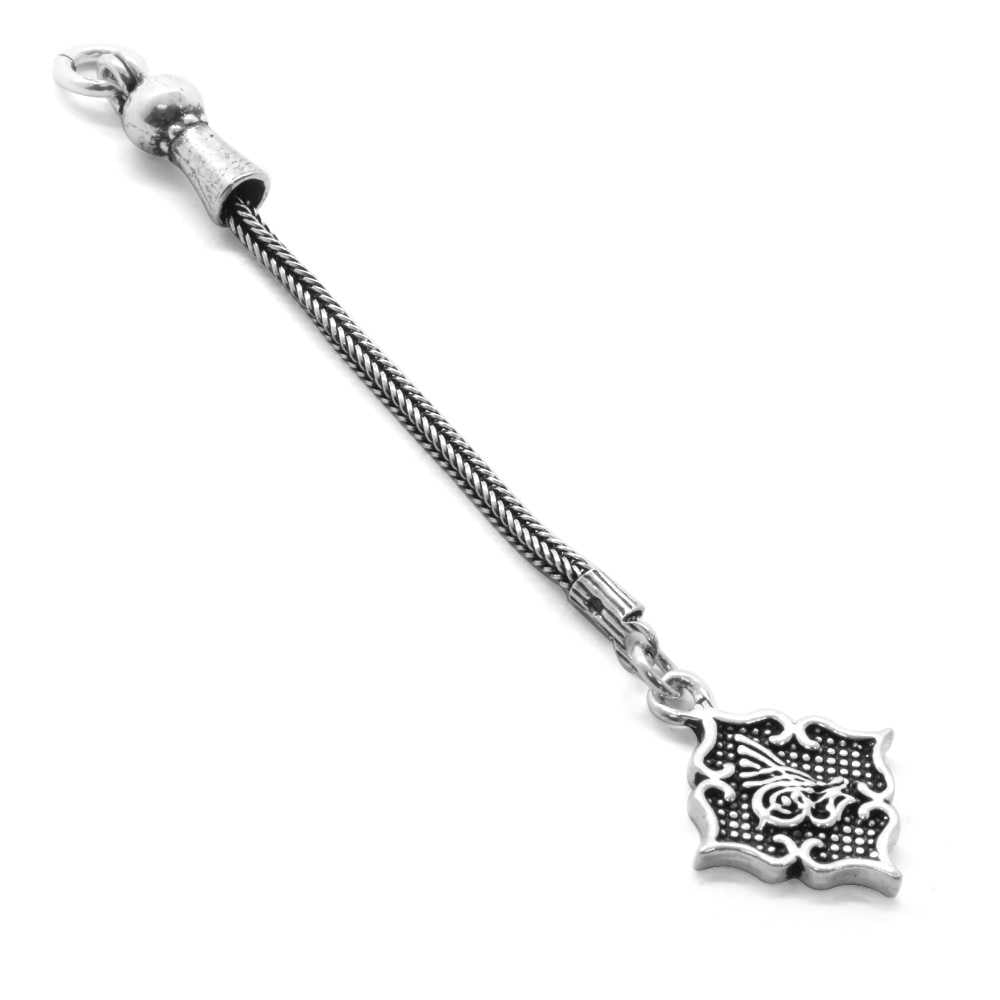 925 Sterling Silver Tassel with Tuğra Motif on the Plate