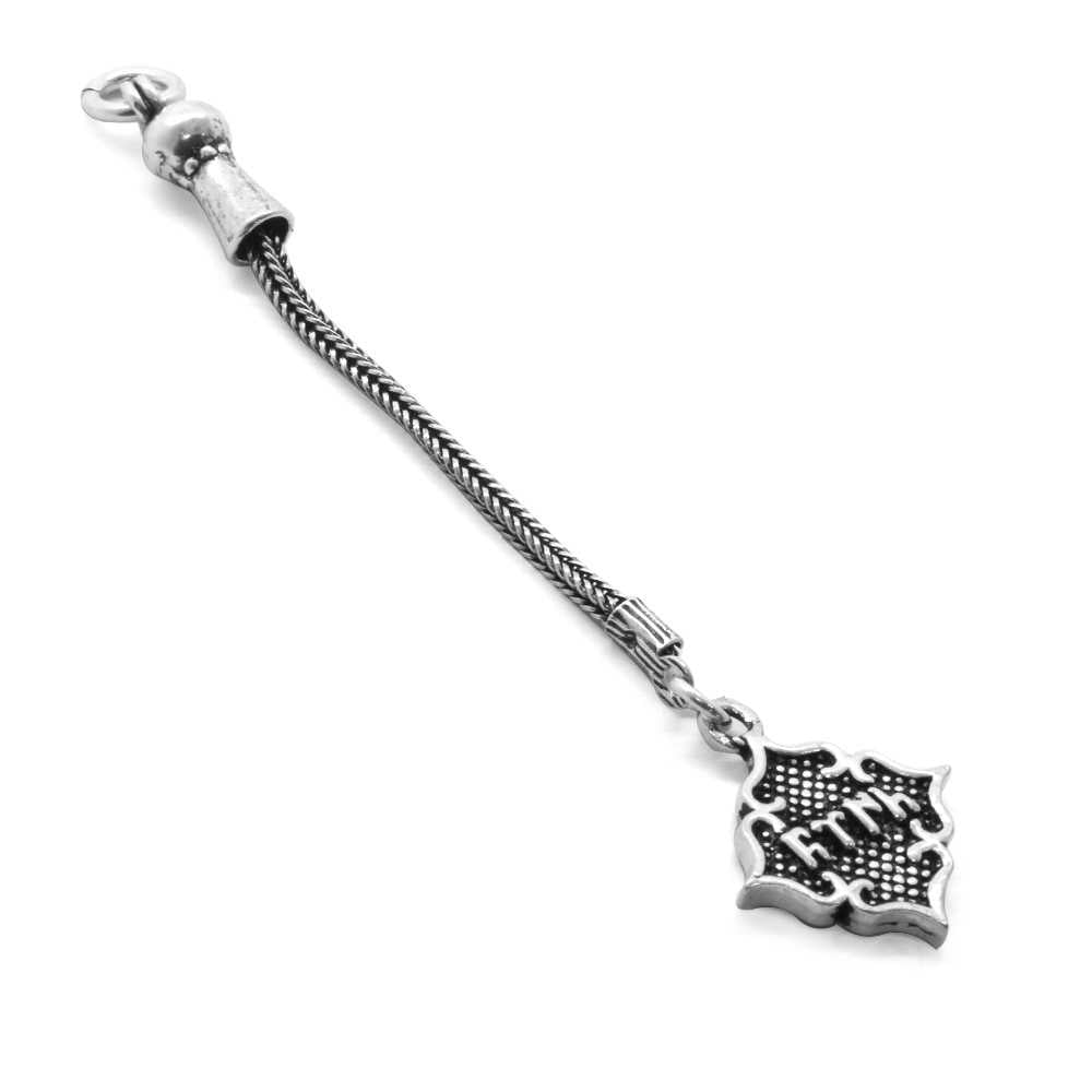 925 Sterling Silver Tassel with Turkish Writing on the Plate