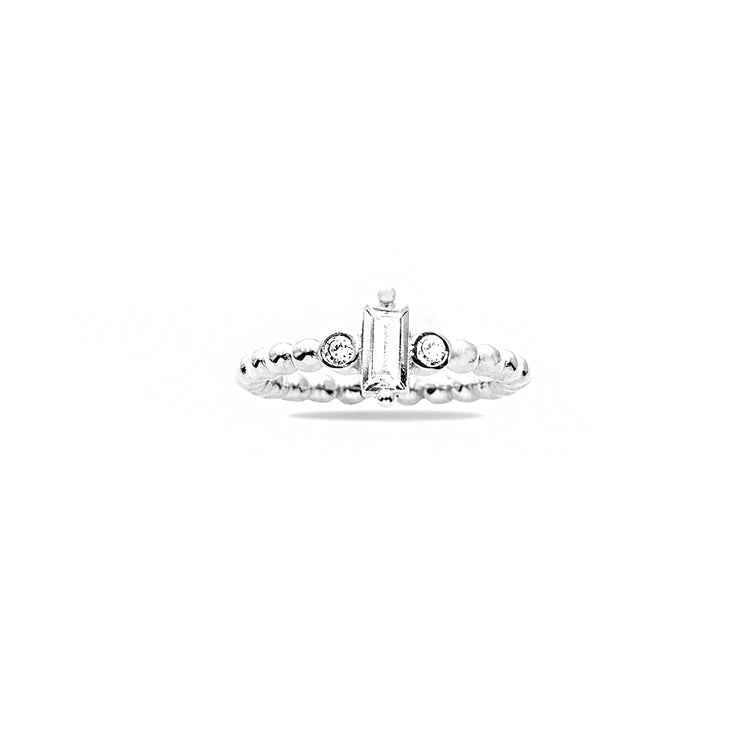  925 Sterling Silver Tria Women's Ring