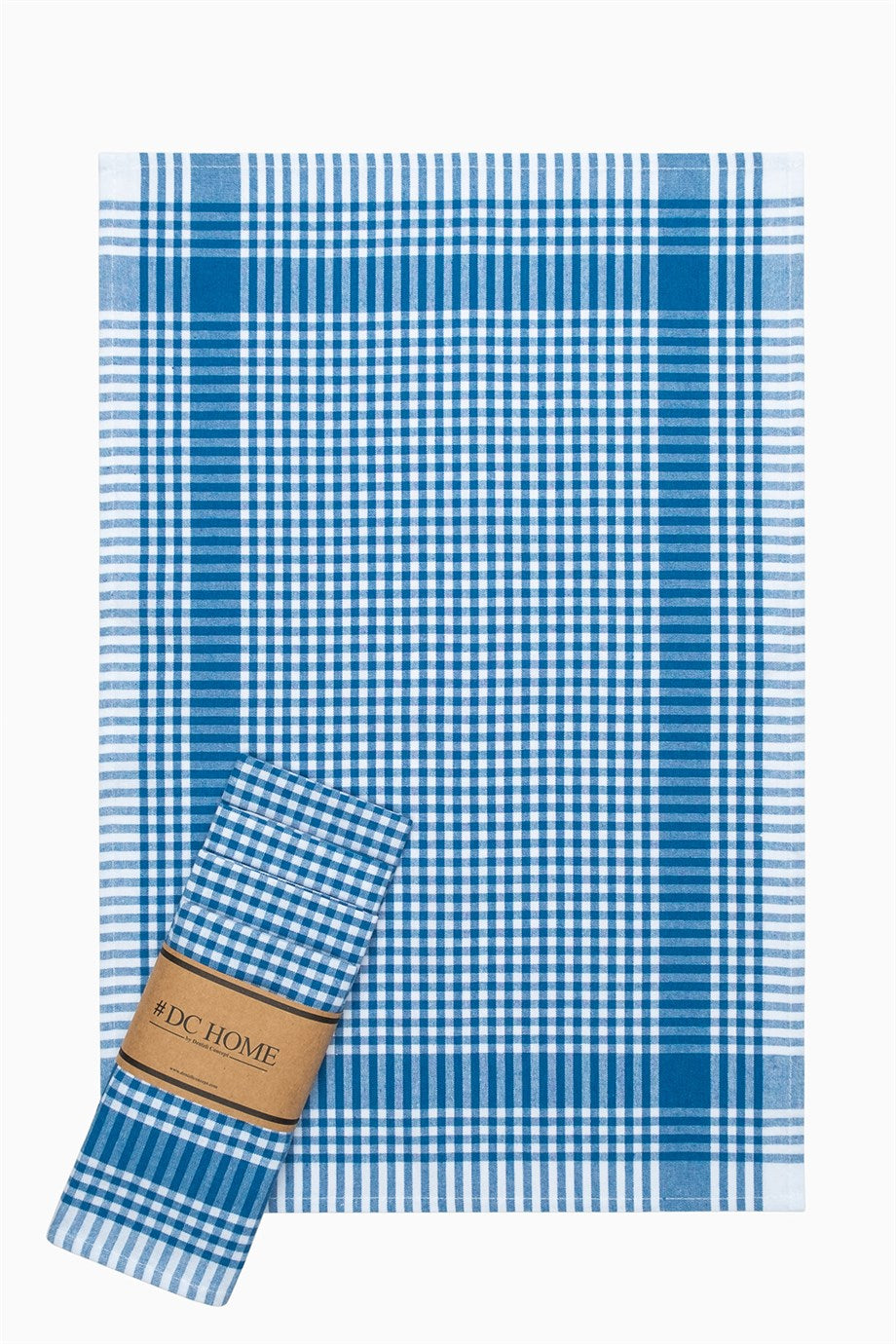 DENIZLI CONCEPT Pöti Checkered Tea Towel Blue