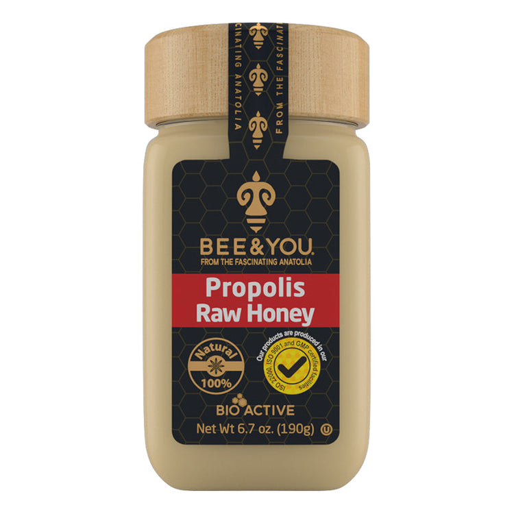 bee and you raw honey propolis mix 190g