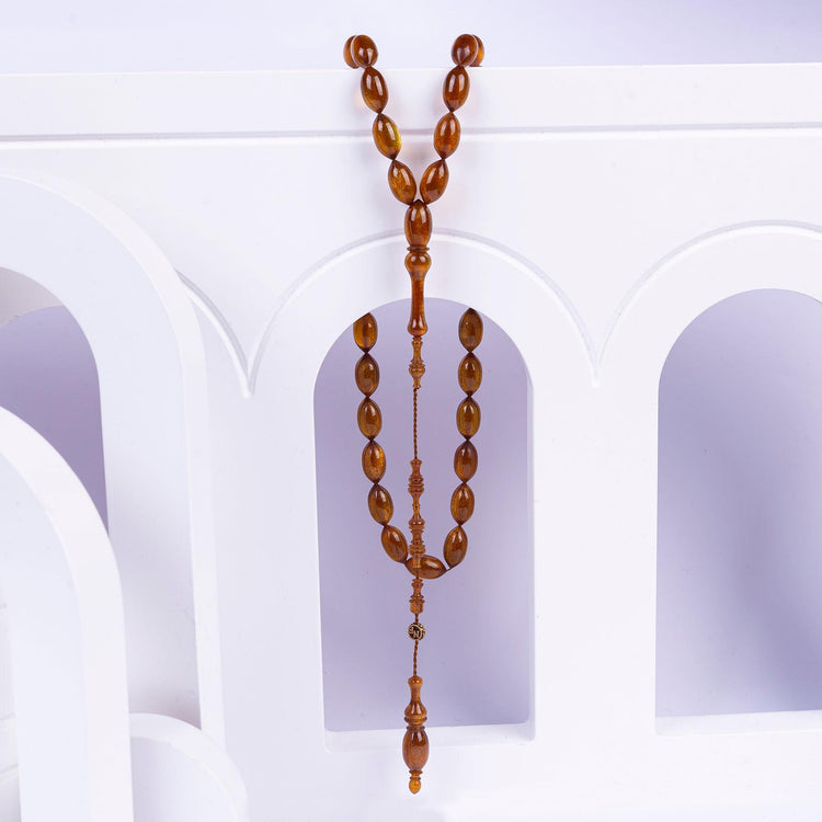 Ve Tesbih Nasır Fidan Pressed Amber Prayer Beads 2