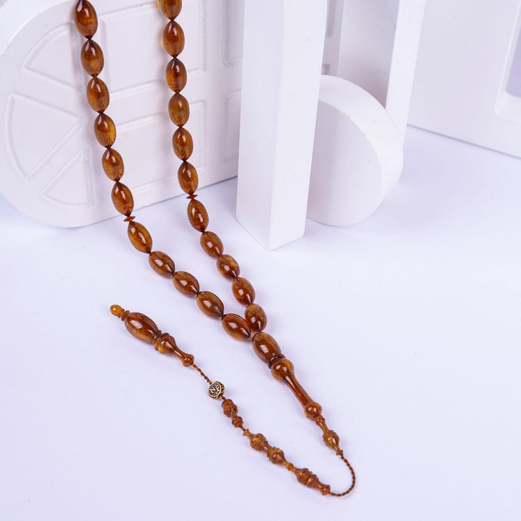 Ve Tesbih Nasır Fidan Pressed Amber Prayer Beads 3