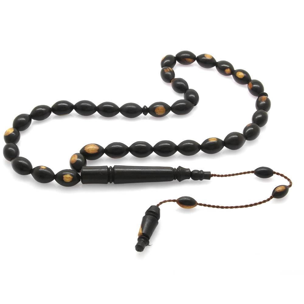 Natural Color Ebony Wood Prayer Beads