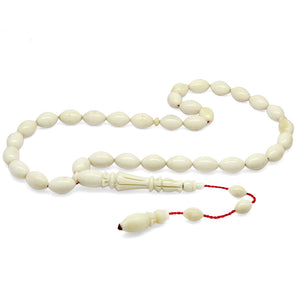 Systematic Barley Cutting Imame Workmanship Natural Color Camel Bone Prayer Beads